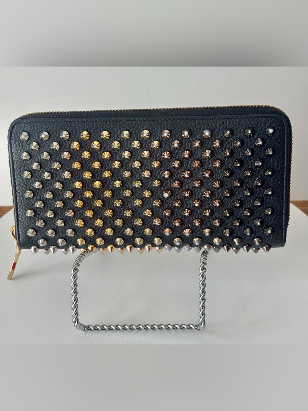 Christian Louboutin Panettone Multi Shade Metallic Long Wallet